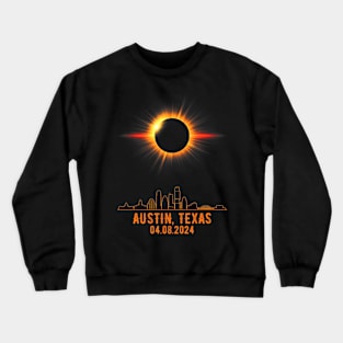 Total Solar Eclipse 04.08.2024 Austin Texas Crewneck Sweatshirt